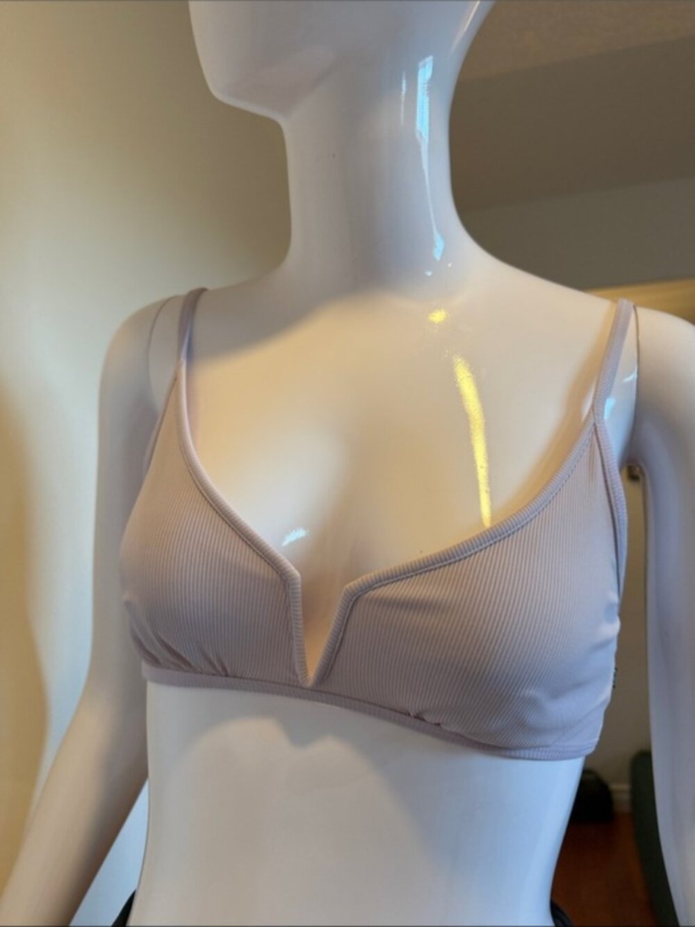 La Vie en Rose Aqua Lilac V Wire Bikini Top S